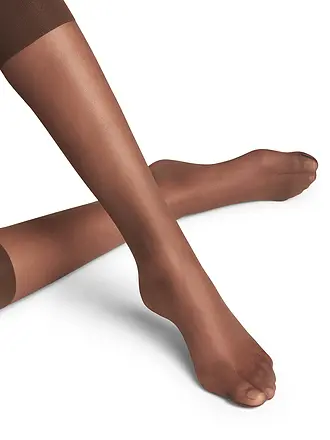 FALKE | Kniestrümpfe PURE MATT 20 Den mushroom | braun